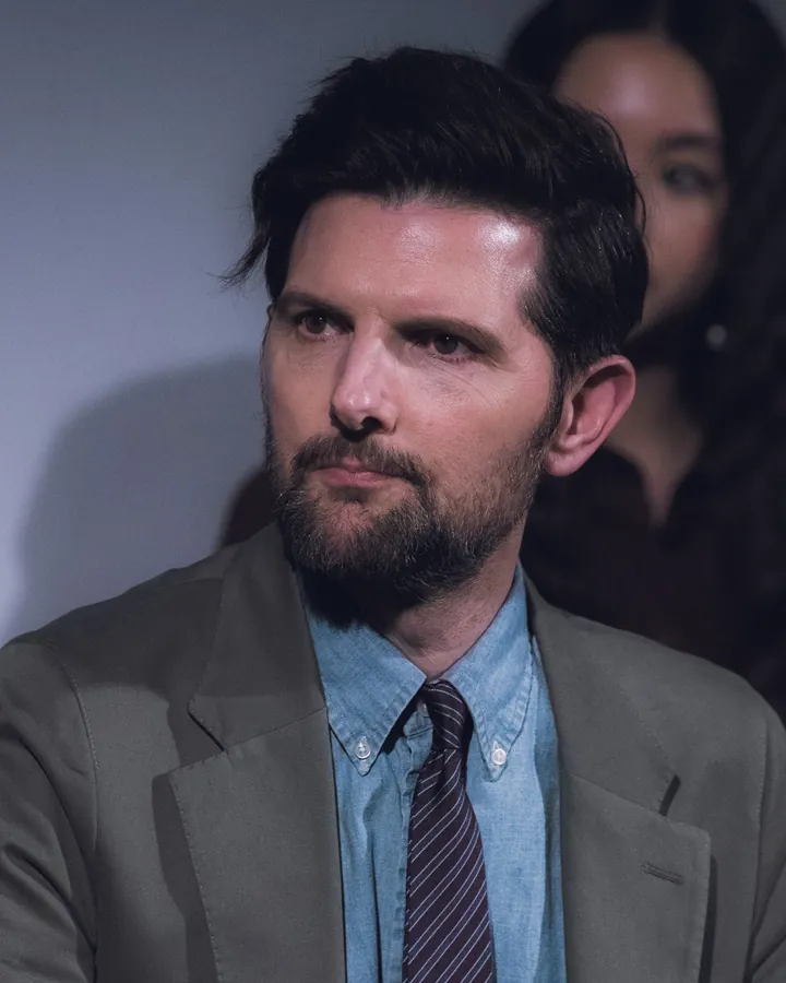 Adam Scott at a Severance FYC panel, Santa Monica, March 22, 2025.